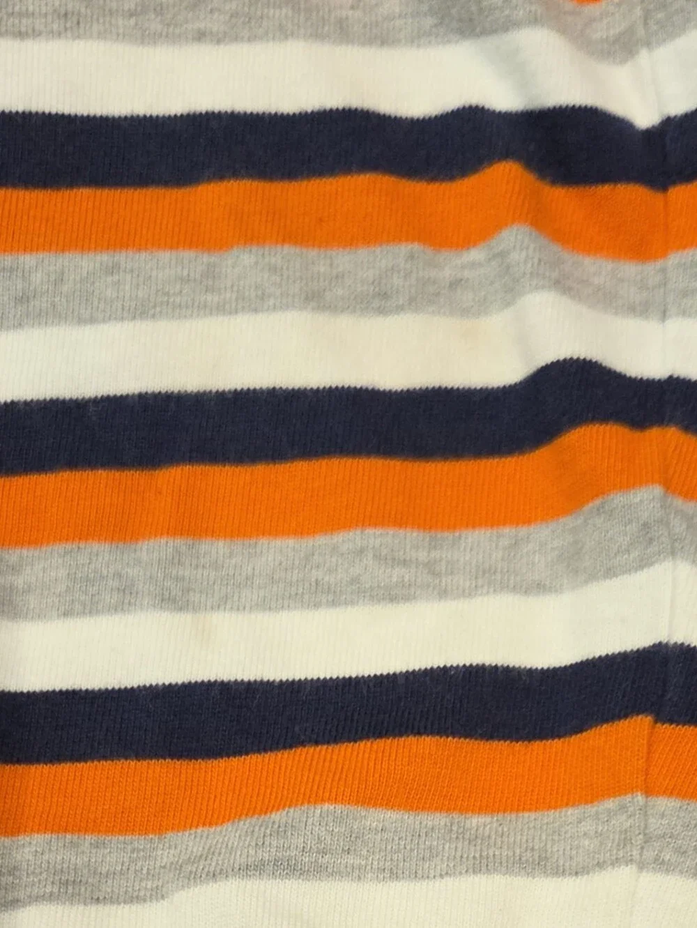 Gymboree EUC 12-18 Months Striped Navy/Orange One-Piece Polo Romper